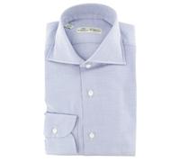 Camicia Blu In Cotone Luigi Borrelli - Slim - 15/38 - (287)