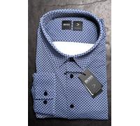 Camicia Blu Stretch Performance Fresh Da Viaggio Hugo Boss Uomo Big & Tall 3XL