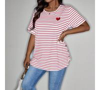Camicia/Blusa casual con stampa floreale, scollo a V, maniche lunghe, oversize, per donne, T-shirt estiva per donne, T-shirt primaverile per donne, stile estivo boho old money 0XL,1XL,2XL,3XL,4XL,5XLB