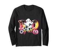 Camicia Boujee Ghost I Put The Boo in Boujee Plaid Bow Maglia a Manica