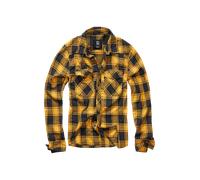 Brandit Check Camicia, nero-giallo, taglia M per maschi