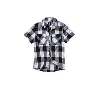 Brandit Check Shirt Short Sleeve, Uomo, white/black, XL