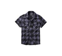 Brandit Check Shirt Short Sleeve, Uomo, black/grey, XL