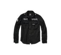 Brandit Iron Maiden Vintage Eddie, camicia M male Nero/Bianco