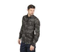 Camicia Brandit Slim Camo scuroL Camo scuro