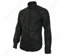 Camicia Brandit Slim Fit - Night Woodland - Top Smart Casual Maniche Lunghe