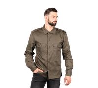 Brandit US Camicia a maniche lunghe, verde, taglia L per maschi