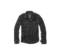 Brandit Camicia Vintage a maniche lunghe Uomo Nero XL