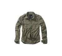Brandit Vintage Longsleeve Camicia, verde, taglia XL