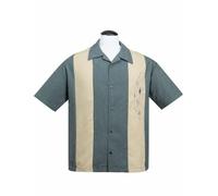 Camicia Button Down Rockabilly Marvel Bowling Mid Century ST35375