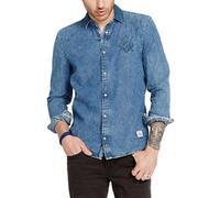 Camicia Button-Up Simogen Da Uomo Buffalo David Bitton Media, Indigo