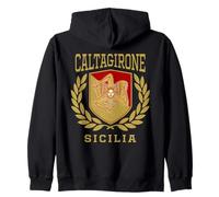 Camicia Caltagirone Sicilia Trinacria - Radici Classiche Siciliane Felpa con Cappuccio