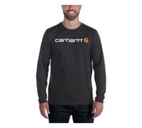 Camicia carhartt core logo ls in carbon heather Carhartt