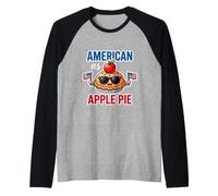 Camicia Carina Americana Come Torta di Mele per Uomini, Donne e Bambini Maglia con Maniche Raglan