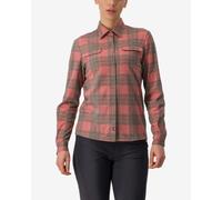 Camicia Castelli Unlimited manica lunga rosso vecchio grigio donna - S