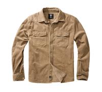 Camicia classica a maniche lunghe in velluto Brandit Marron 5XL