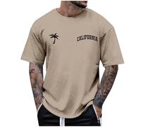 Camicia Classica da Uomo Top sfumati con Stampa 3D Girocollo a Manica Corta Maglietta Maniche Corte Sportiva in Cotone Magliette Camicie per Mare Spiaggia Vacanza