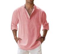 Camicia Classica Marco Luca, Ffmani da Uomo, Casual, Estiva, a Maniche Lunghe, Vestibilità Comoda(verde)