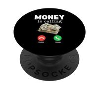 Camicia classica Money Is Calling Funny Business Hustler PopSockets PopGrip Adesivo
