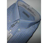 Camicia classica uomo Cool Man manica lunga collo Button down art 153