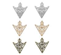 Camicia Collo Spilla, Spilla di Triangolo, Spille per Colletto, Triangolo della Camicia Colletto Perno, 3 Paia Spille Accessori Palazzo Retrò Colletto Camicia Spilla Fibbia Elegante e Popolare