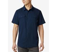 Columbia Utilizer Ii Solid Ss Shirt Collegiate Navy 21 - Camicia trekking - Blu [Taglia : L]