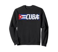 Camicia con Bandiera Cubana Cuba Heritage Month Patriottica Felpa