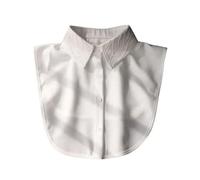 Camicia con mezzo colletto e colletto staccabile, Colletto finto for donna in pizzo staccabile multicolore