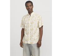 Camicia con motivi in cotone Giallo S Fantasia