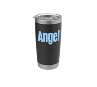 Camicia con scritta "That Says Angel", design che dice angelo Bicchiere termico in acciaio inox doppia parete
