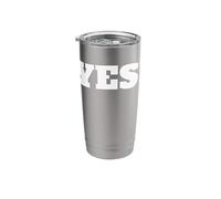 Camicia con scritta "That Says Yes", un design che dice sì Bicchiere termico in acciaio inox doppia parete