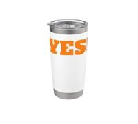 Camicia con scritta "That Says Yes", un design che dice sì Bicchiere termico in acciaio inox doppia parete