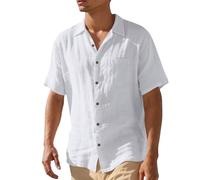 Camicia Coreana Uomo Camicia Di Lino Uomo T Shirt Cotone Canotta Beach Volley Maglia Tecnica Elasticizzata Maglietta Palestina Completo Estivo Elegante Hawaiana Abbigliamento Nera Firmate Leggera