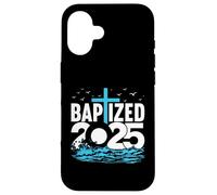 Camicia Cristiana Battezzata 2025 Gruppo Chiesa Battesimo Acqua Custodia per iPhone 16