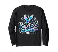 Camicia Cristiana Battezzata 2026 Gruppo Chiesa Battesimo Acqua Maglia a Manica