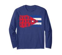 Camicia Cuba Vida Patria Patriotic Support Bandiera Cubana Grafica Maglia a Manica