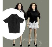 Camicia da abito retrò in scala 1:12 per action figure femminili da 6