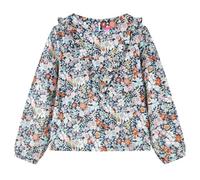 vidaXL Camicia da Bambina a Maniche Lunghe Blu Scuro 92