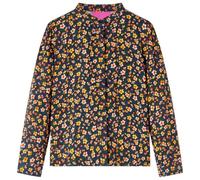 vidaXL Camicia da Bambina con Colletto Fascia Blu Marino 92