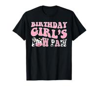 Camicia da bambina Paw Paw of the Birthday Farm Cow Pop Pop 1st Maglietta