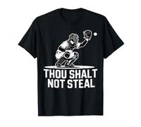Camicia da baseball con scritta "Thou Shalt Not Steal", da uomo, donna, bambino Maglietta