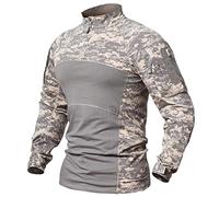 Camicia Da Combattimento Tattica Da Uomo T-Shirt Uniforme Militare Camicia Da Combattimento Da Cecchino Tute Da Esterno Mimetiche Militari ACU Shirts L