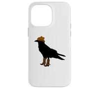 Camicia da cowboy, corvo, uccellino, ornitologia, novità Custodia per iPhone 14 Pro Max