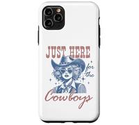 Camicia da cowgirl retrò Just Here per i cowboys Western Rodeo Custodia per iPhone 11 Pro Max