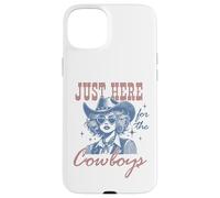 Camicia da cowgirl retrò Just Here per i cowboys Western Rodeo Custodia per iPhone 15 Plus