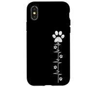 Camicia da cuore con la zampa per cani da fuoco femminile da Custodia per iPhone X/XS