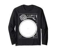 Camicia da DJ Iconic 1200 Turntable Tribute per Vinyl Lover Maglia a Manica