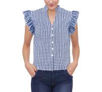Camicia da donna a maniche corte, per Oktoberfest, da donna, a quadretti, moderna, per costume tradizionale bavarese, per la città, il paese, senza tempo