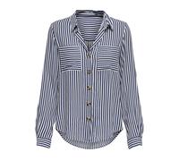 ONLY Camicia da donna 'ONLYasmin' marino / bianco, Taglia S