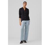 Camicia da donna casual con tasche in cotone stretch manica 3/4 VERO MODA